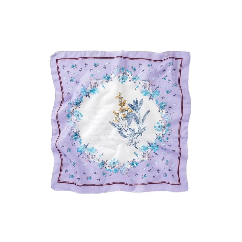 Fashion Print Silk Scarf-0