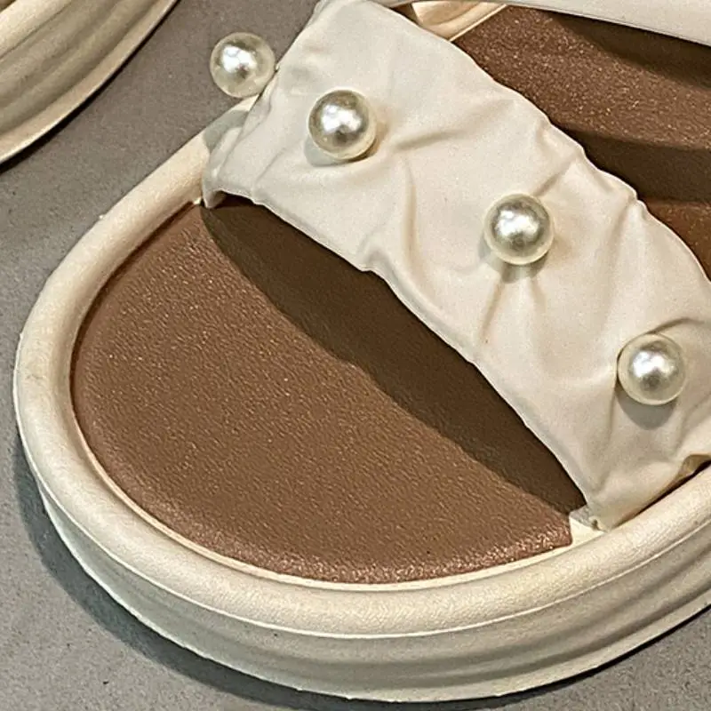 Retro Contrast Color Beach Sandals-6
