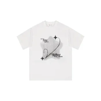 Fashionable Loose Combed Cotton T-Shirt