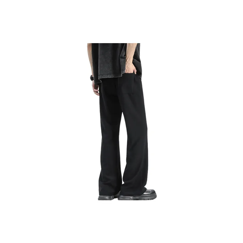 Fashionable Loose Blended Synthetic Fabrics Casual Pants-7
