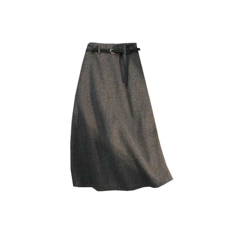 Simple Basics Polyester Skirt Women-1