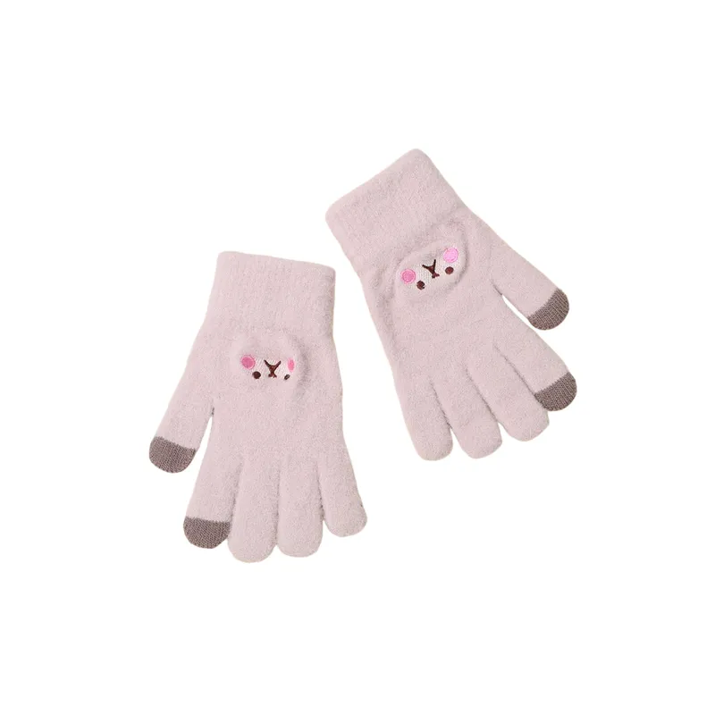 Casual Simple Knit Gloves-2