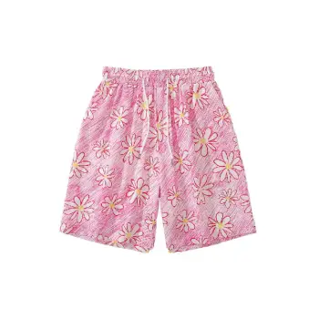 Basics Ditsy Flora Polyester Casual Shorts