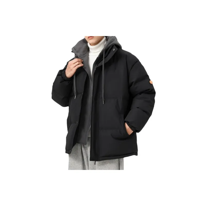 Trendy Loose White Duck Down Jacket-2