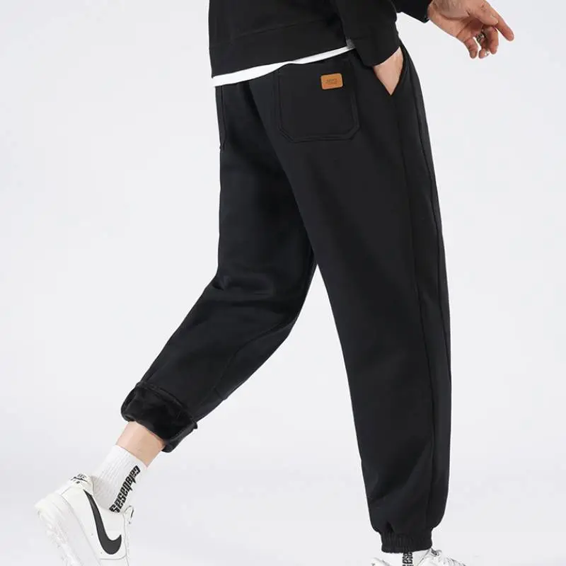 Sporty Loose Cotton Casual Pants-13