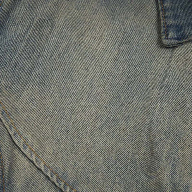 Retro Distress Polyester Jacket-2