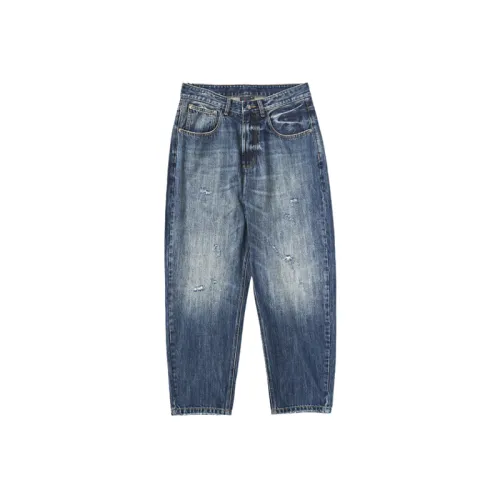 American Casual Wear Youth Fashion Color Washed Casual Trendy Jeans