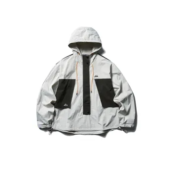 New Season Mechanical Style Patchwork Colorful Pullover Jacket Coat