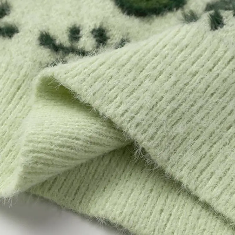 Fashionable Loose Cotton Blended Fabric Sweater-5