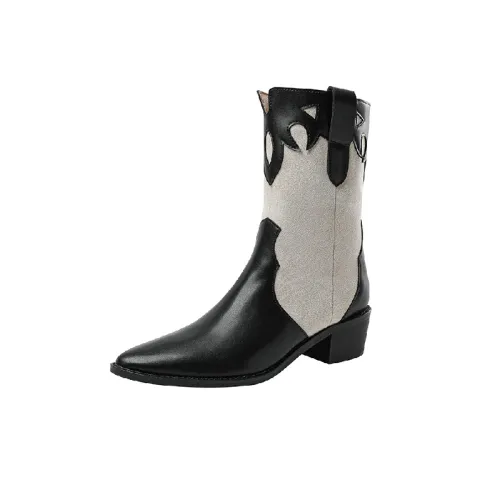 Retro Contrast Color Chelsea Boot