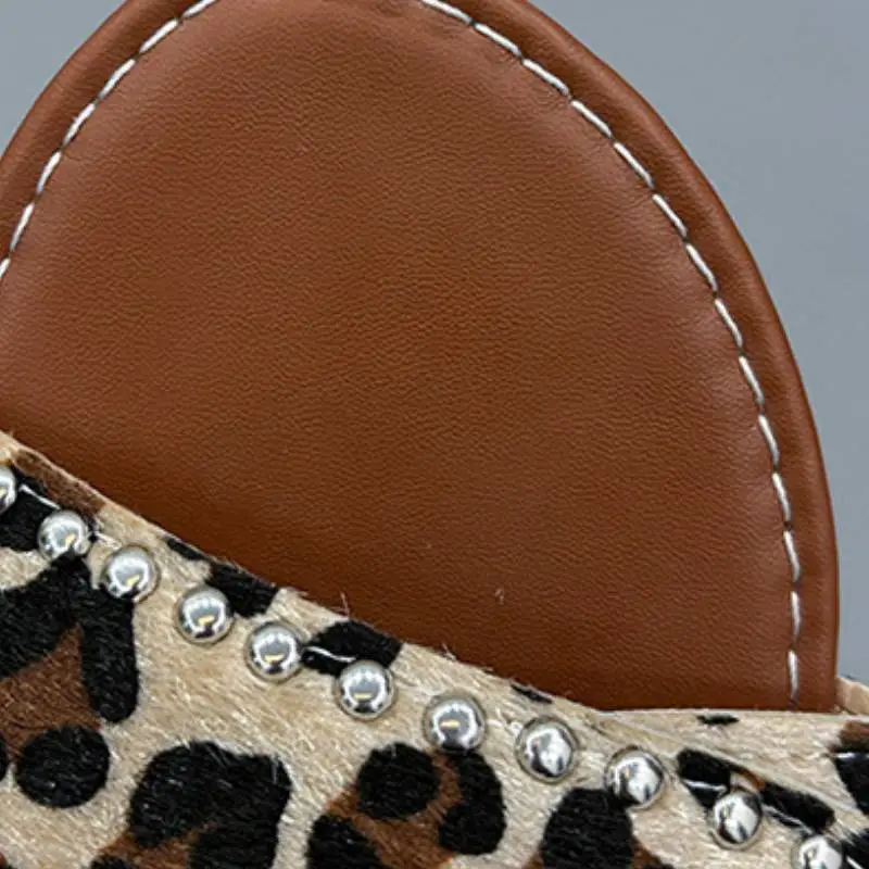 Casual Leopard Print Flip-Flops-6