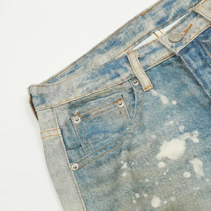 Fashionable Loose Straight Leg Jeans-2