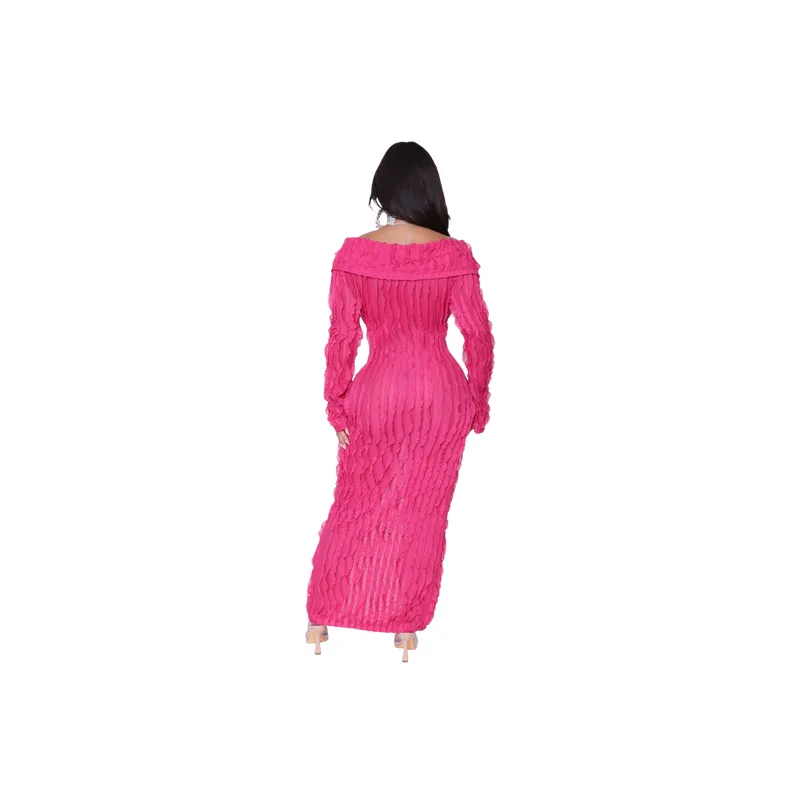 Breathable Fashion Long Sleeved Dress-3