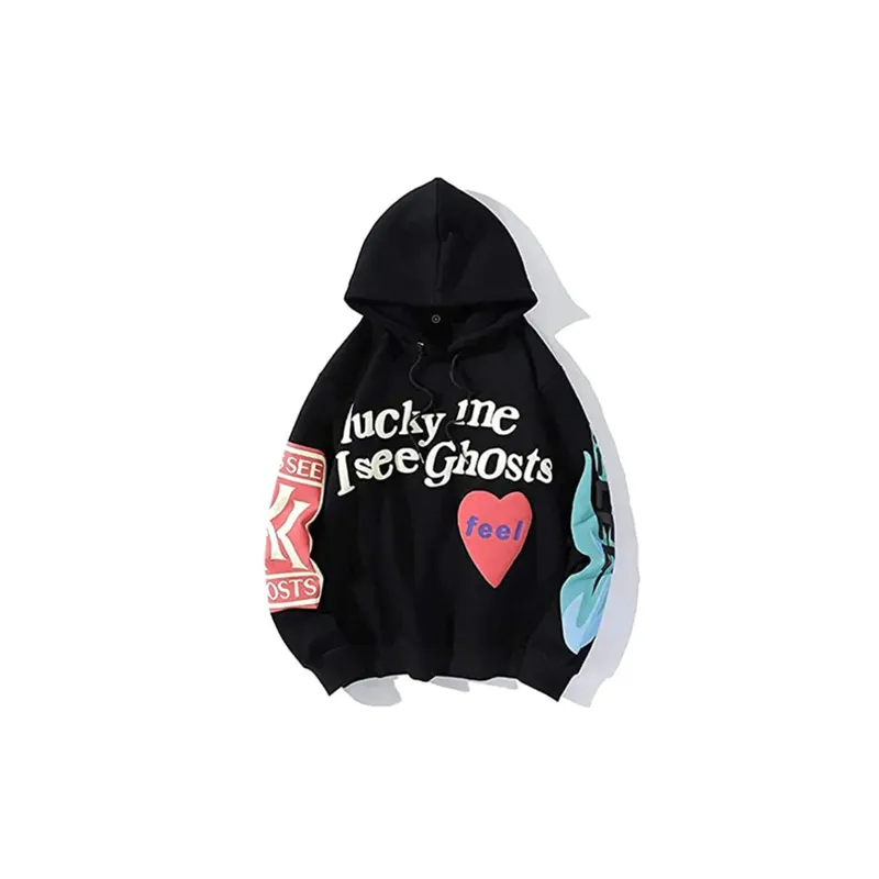 Plus Velvet Street Hip hop Plain Boiled Water Mineral Hooded Sweater