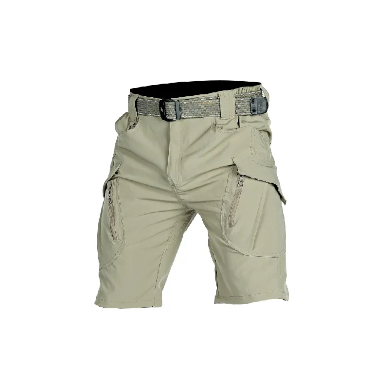 Funky Loose Elastic Quick Drying Fabric Casual Shorts-2