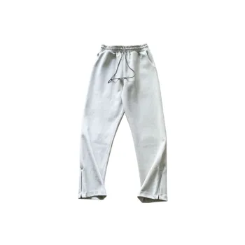 Double sided Solid Color Zipper Pants