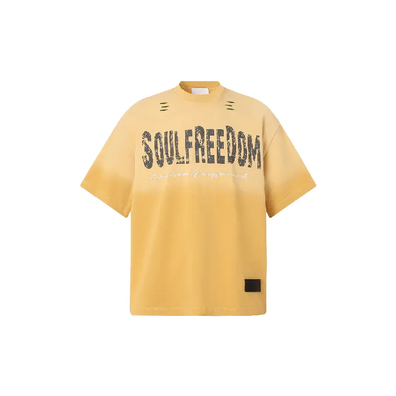 Retro Washed 100% Cotton T-Shirt-0