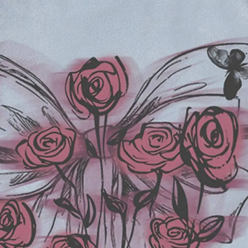 Fashion Butterfly Polyester T Shirt-7