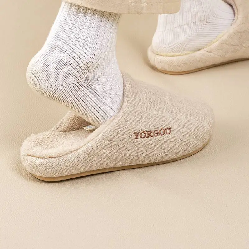Retro Raw Hem Slippers-5