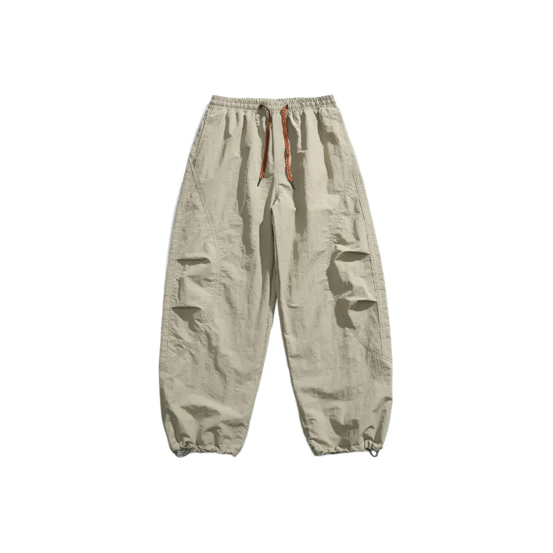 Casual Loose Blended Synthetic Fabrics Cargo Pants-4