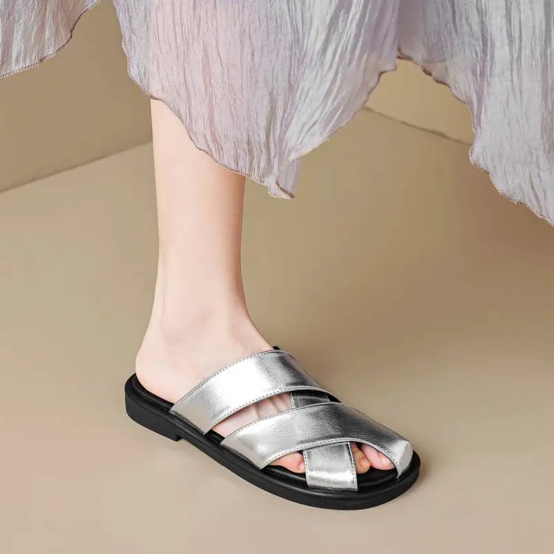 Casual Plain Beach Sandals-2