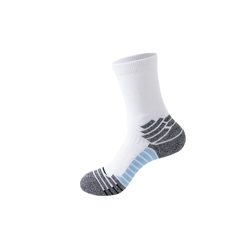 Sporty Simple Polyester Mid Calf Sock-5