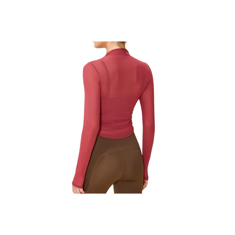 Fashionable Sporty Blended Synthetic Fabrics T Shirt Women-5