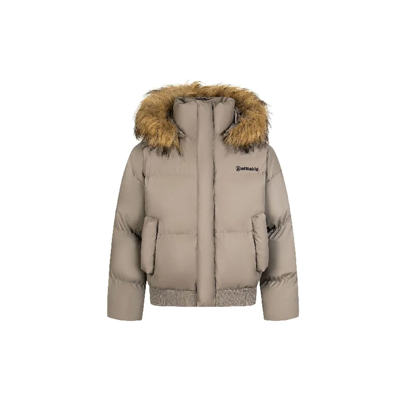 Fashion Simple Blended Synthetic Fabrics Quilted Jacket-0