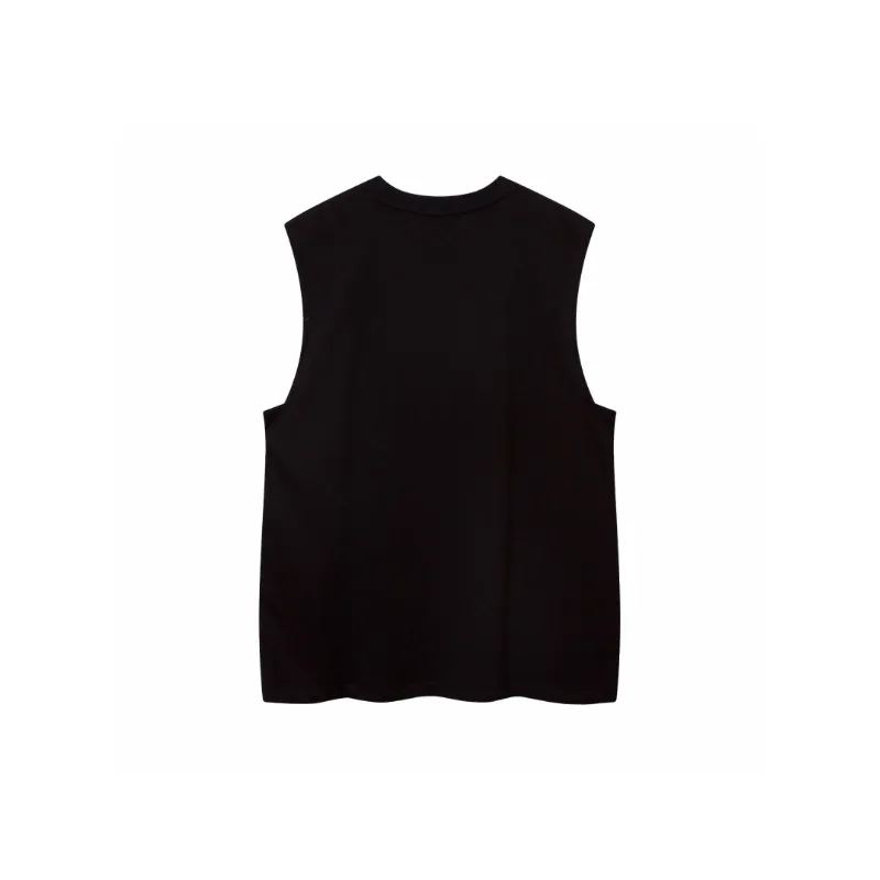 Fashion Loose Cotton Vest Unisex-1