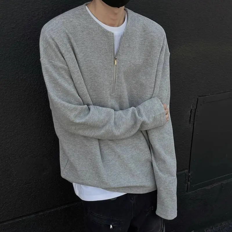 Plain Loose Sweater-4