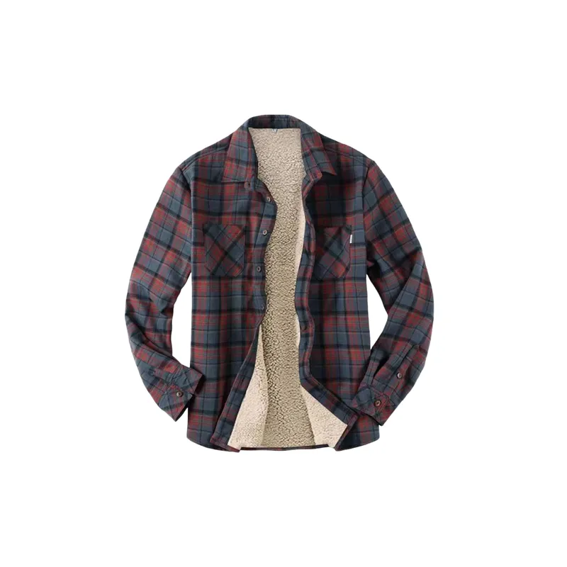 Loose Fashionable Cotton Blended Fabric Shirt-0