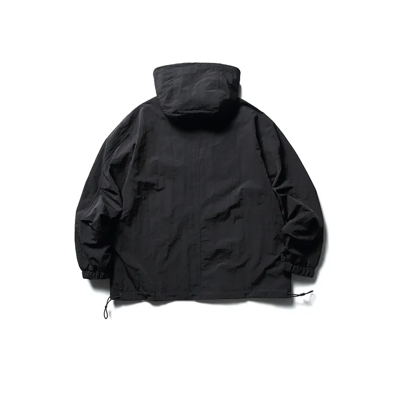 New Style Vintage Mechanical Work Style Patchwork Pullover Jacket-3