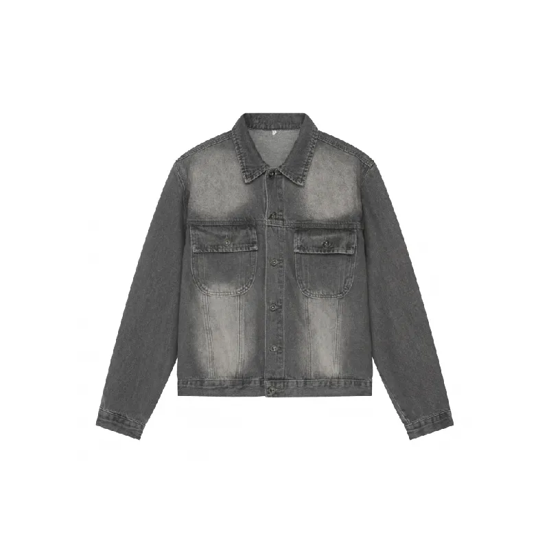 Fashionable Loose Cotton Blended Fabric Jacket-0