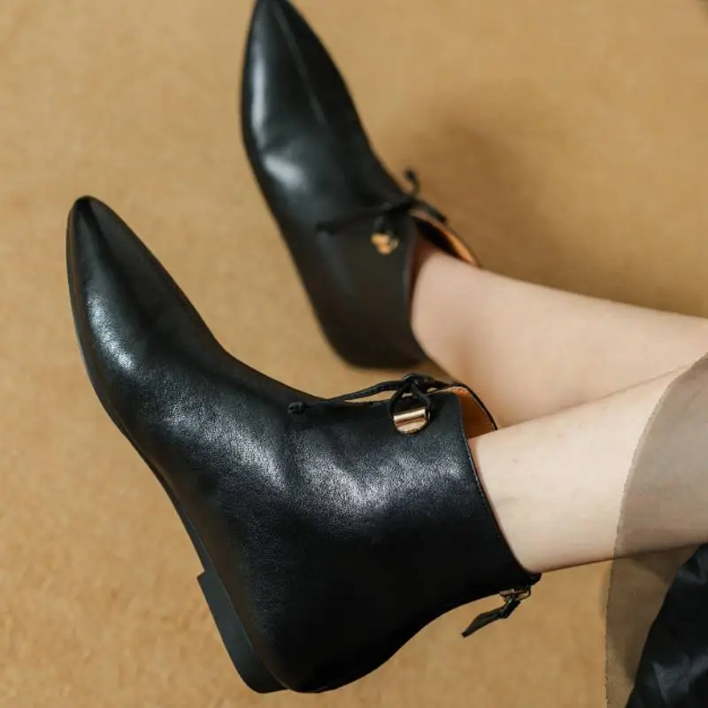 Bow Fashionable Ankle Boots-2