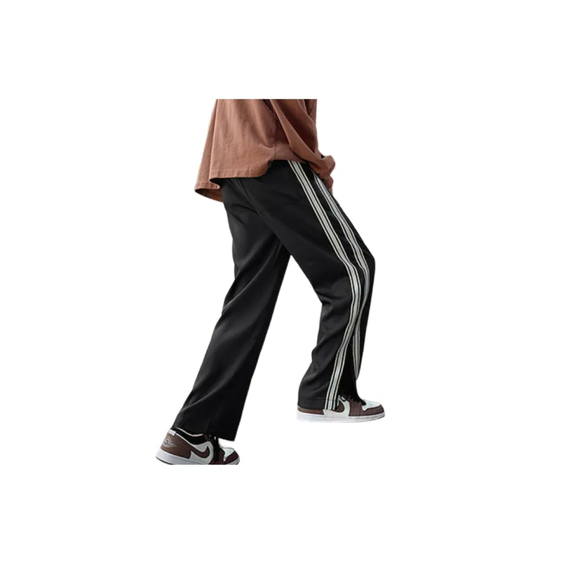 Retro Side Stripe Casual Sweatpants-1