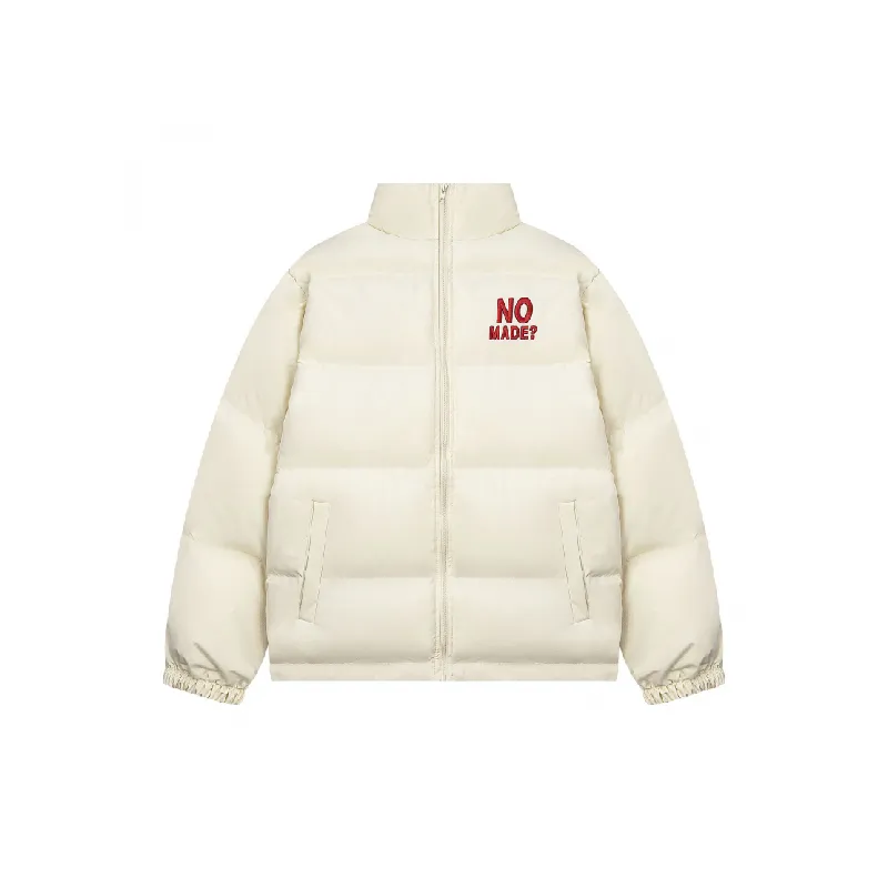 Basics Embroidered Blended Synthetic Fabrics Quilted Jacket-3
