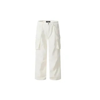 Retro Loose Cotton Cargo Pants