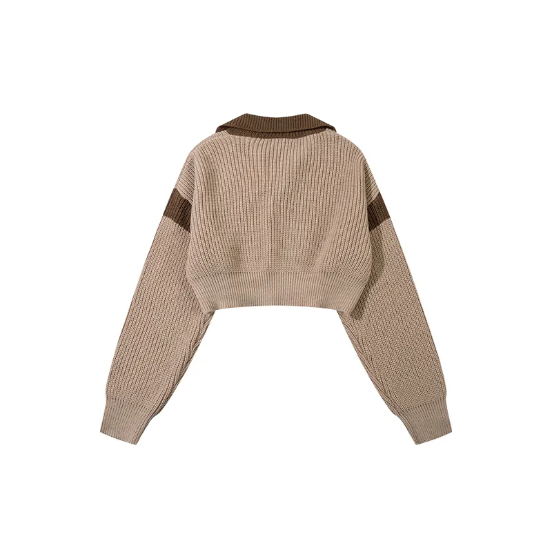 Retro Loose Acrylic Fibres Sweater Women-5