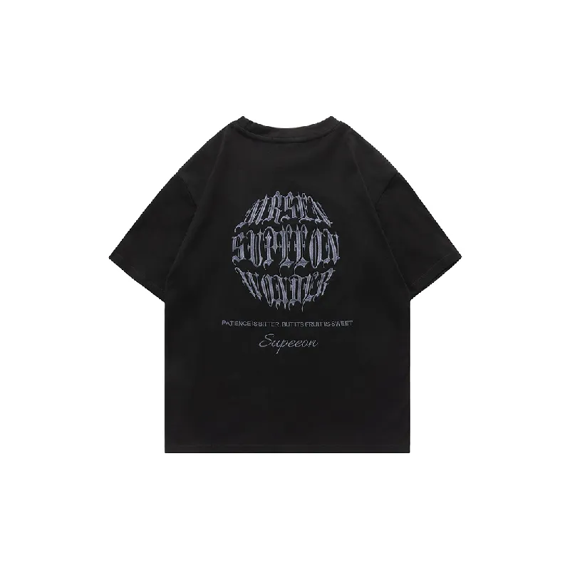 Casual Loose 100% Cotton T Shirt-1