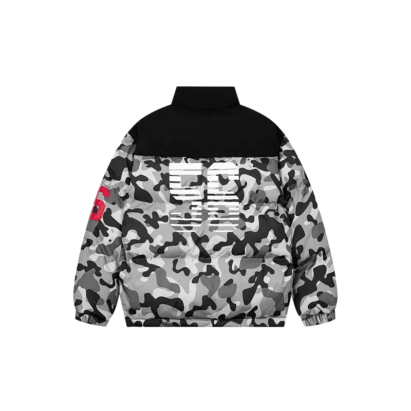 Street Camo Blended Synthetic Fabrics Quilted Jacket-1