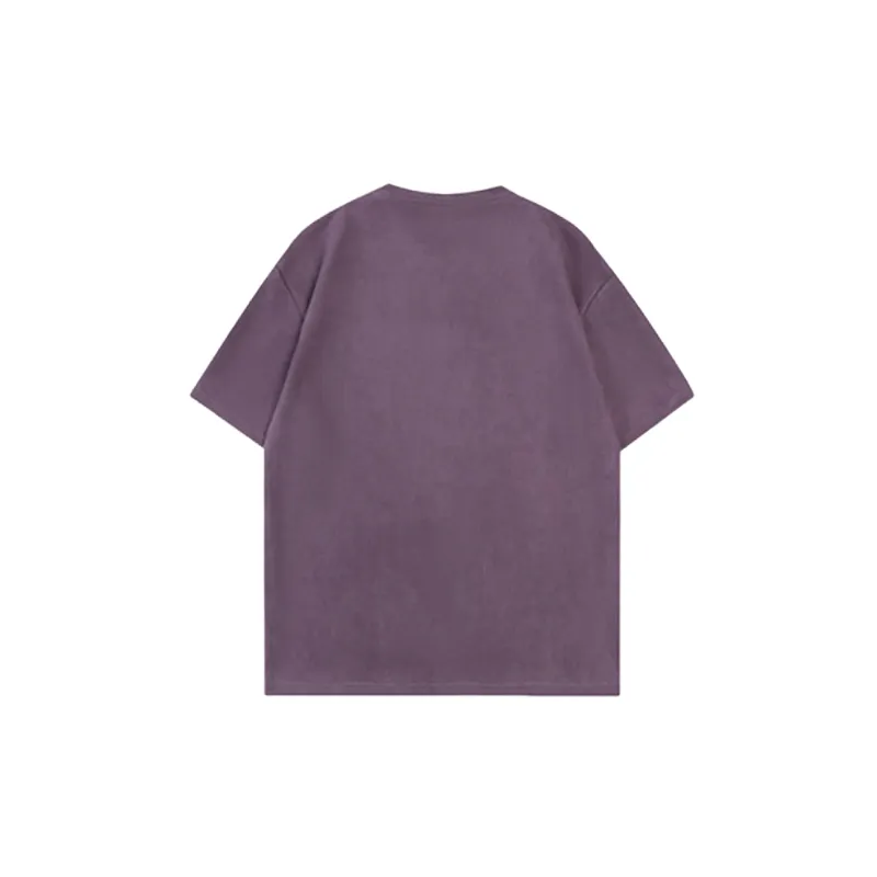 Plain Letter Polyester T Shirt-9