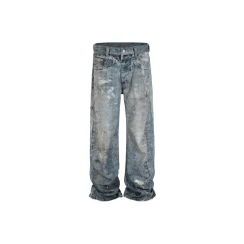 Fashionable Print Jeans