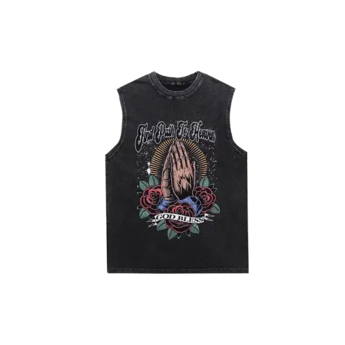 Casual Washed Retro Waistcoat Sleeveless Vest