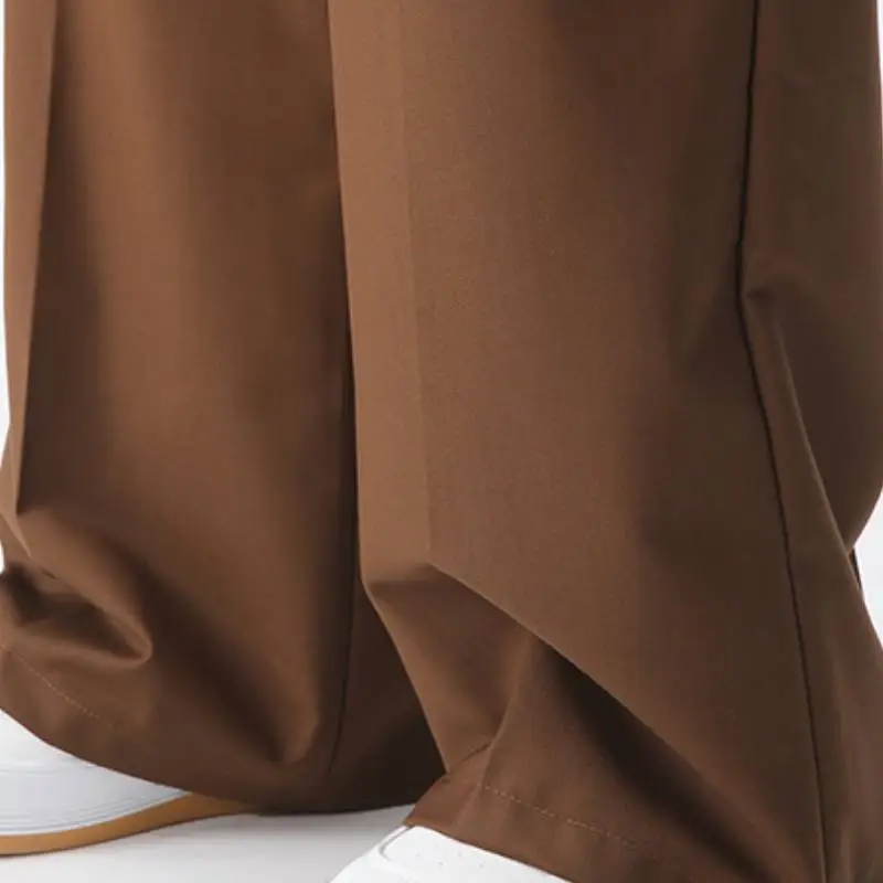 Casual Loose Polyester Suit Trousers-6
