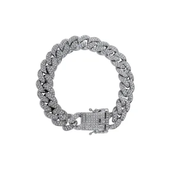 Hiphop Cuban Bracelet Jewelry Full Diamond