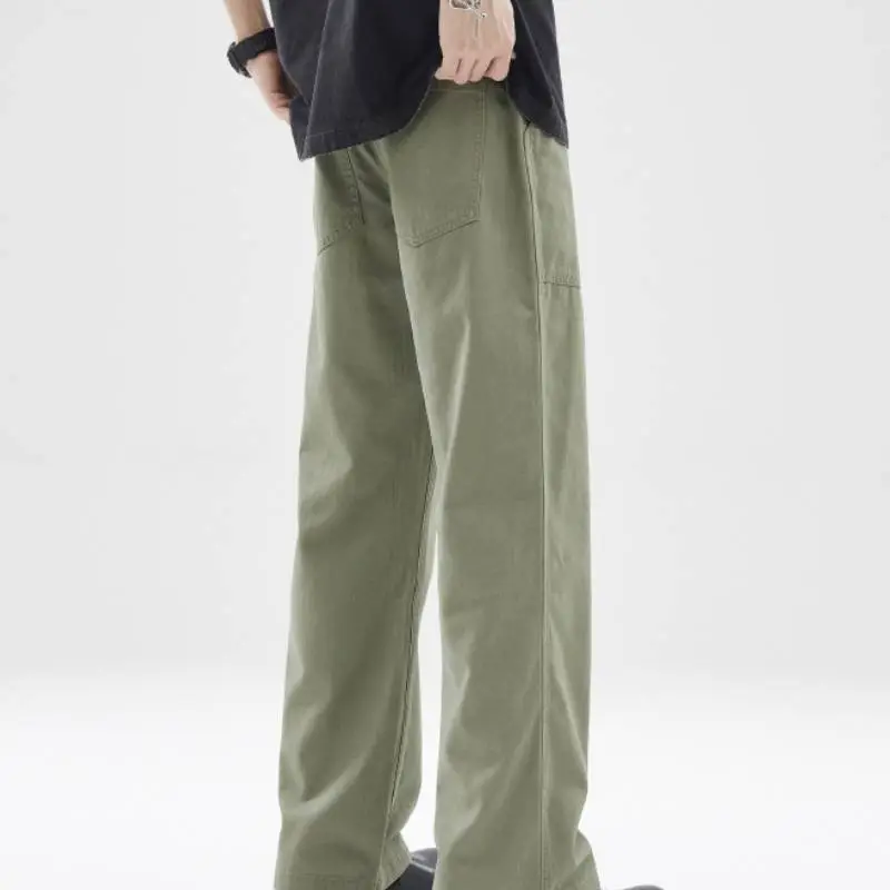 Basics Plain Cotton Cargo Pants-7