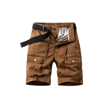 Trendy Washed Berber Fleece Cargo Shorts
