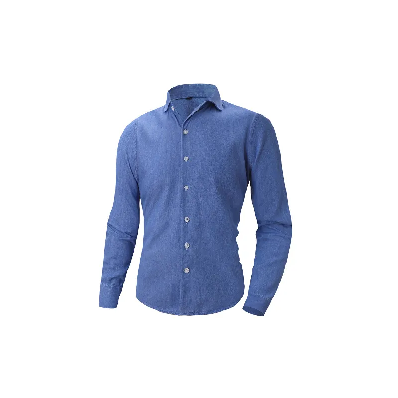 Casual Loose Denim Shirt-0