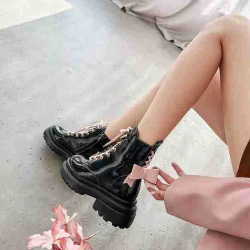 Fashionable Bow Martin Boot-1