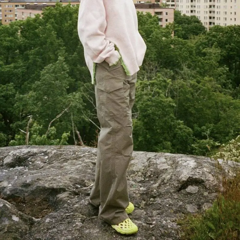 Casual Funky Cotton Cargo Pants-3